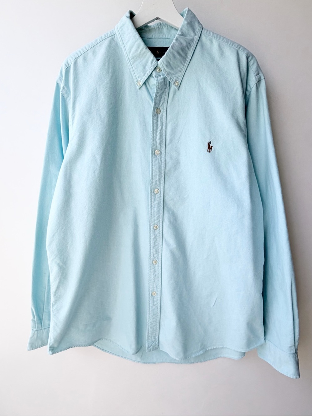 Polo Ralph Lauren Men’s XL Light Blue Oxford Button Down Shirt Classic Fit Pony*